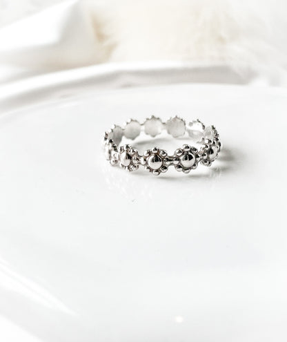 Sterling Silver Flower Ring